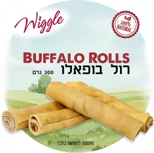 בופאלו רול WIGGLE - מארז ענק 500 גרם בופאלו רול WIGGLE - מארז ענק 500 גרם