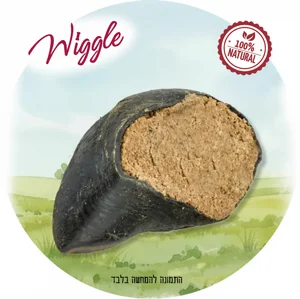 פרסה במילוי אבקת בולי סטיק WIGGLE | חטיף לעיסה טבעי, עמיד ובריא פרסה במילוי אבקת בולי סטיק WIGGLE | חטיף לעיסה טבעי, עמיד ובריא